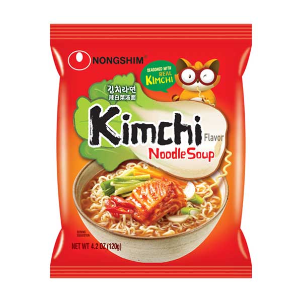 Kimchi Ramen CAJA 4 paquetes con 4 piezas de 120 g c/u Total 16