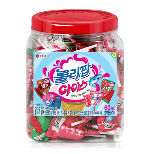 Lollipop Ice Bote CAJA 6 paquetes con 60 piezas de 660 g c/u Total 360